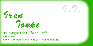 iren tompe business card